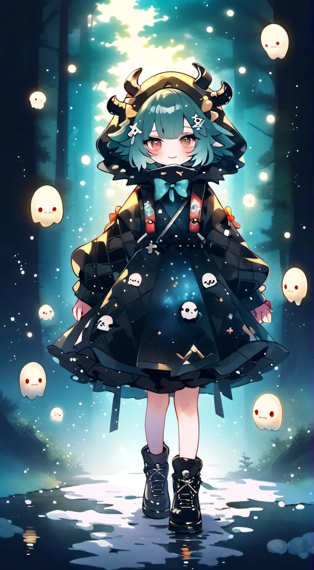 ai character: MHA monster girl background