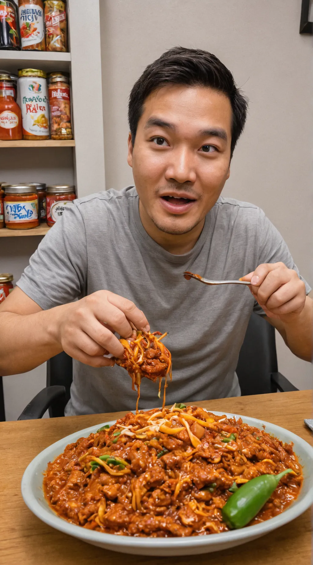 ai character: Челендж background