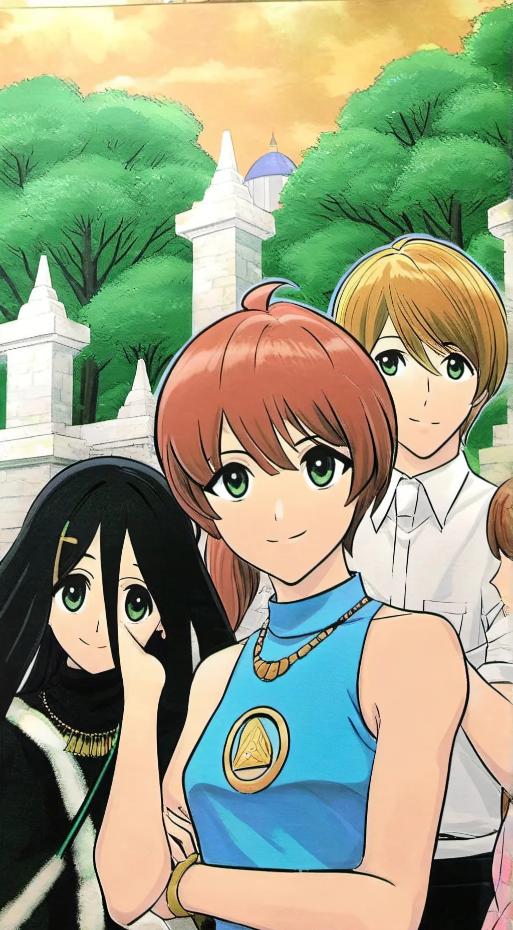 ai character: аниме background