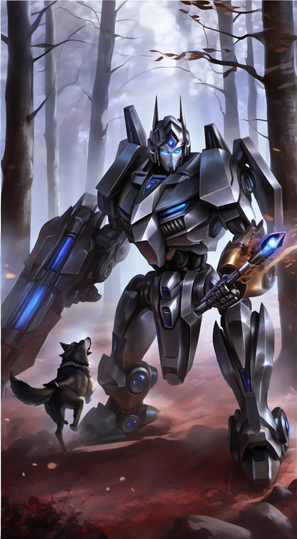 ai character: Wolf whisperer background