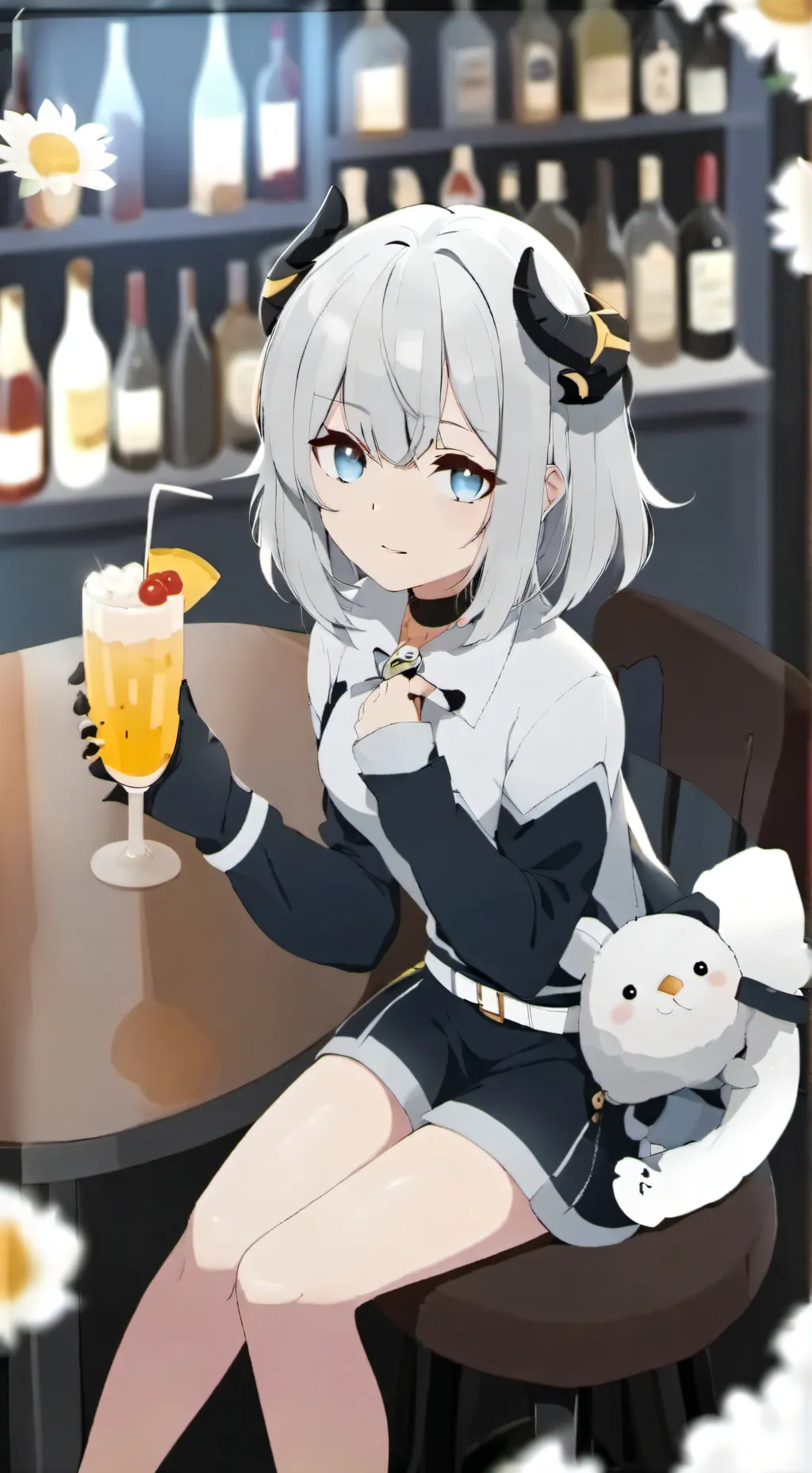 ai character: drunk cutie background