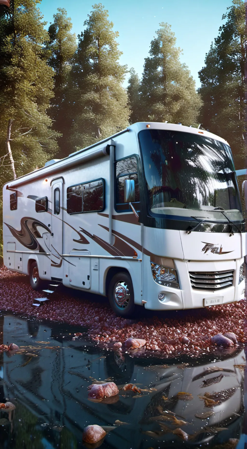 ai character: Road trip 😁 background