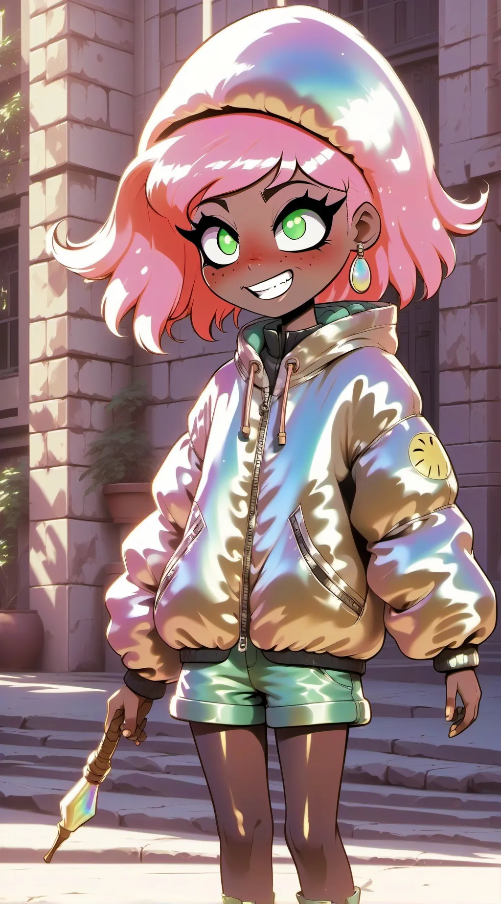 ai character: bananinha  background