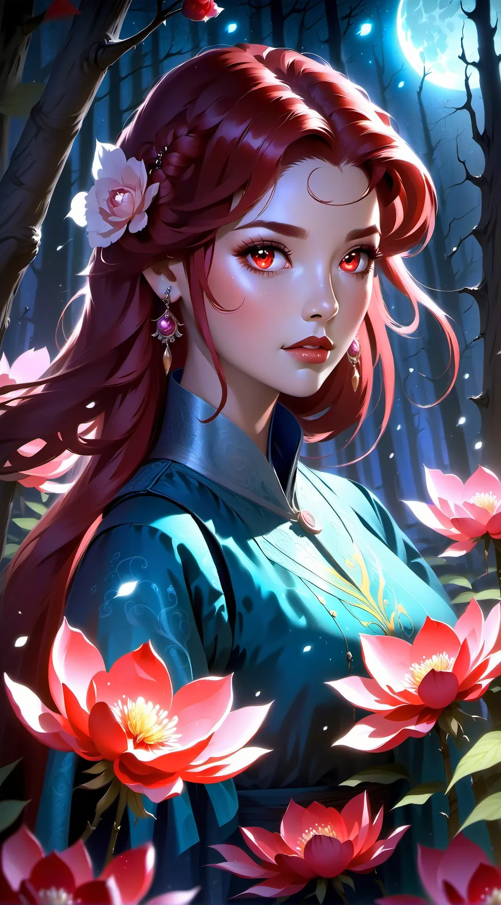 ai character: mia Fernández  background