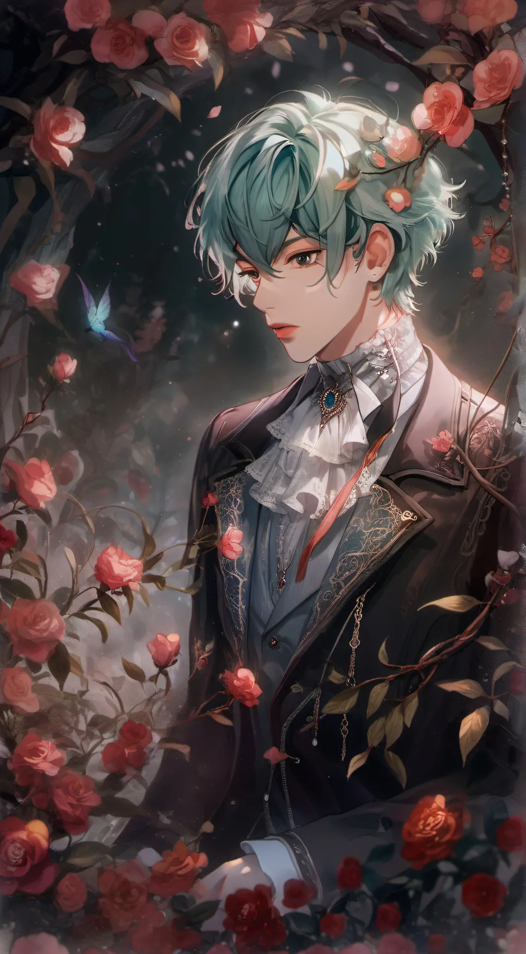 ai character: green background