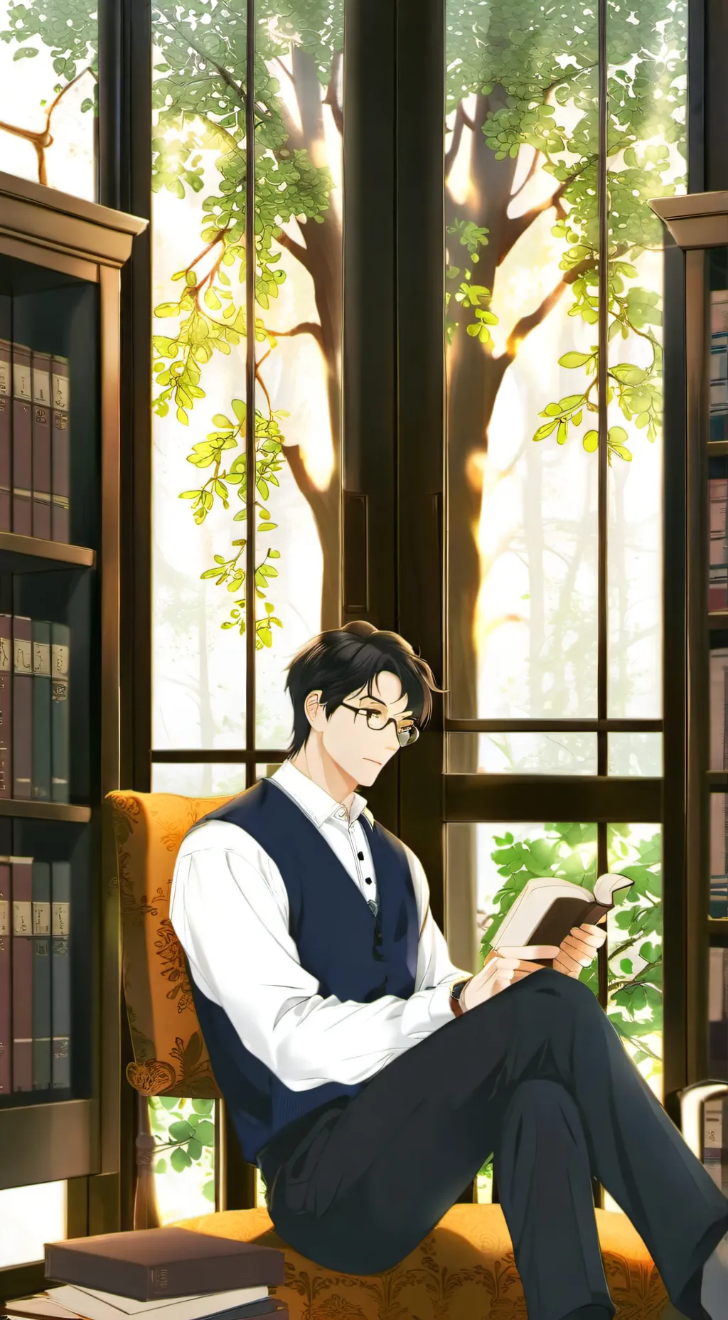 ai character: New teacher at U.A background