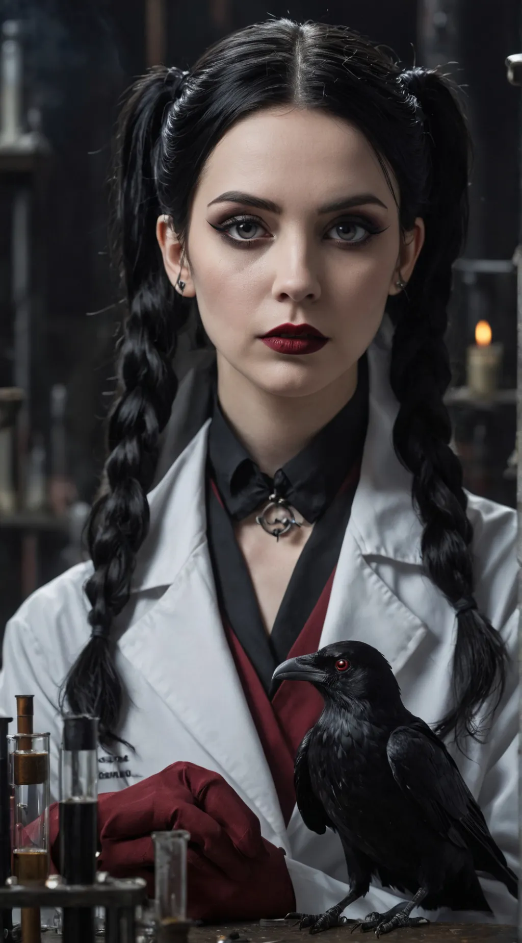 ai character: Vandinha Addams background