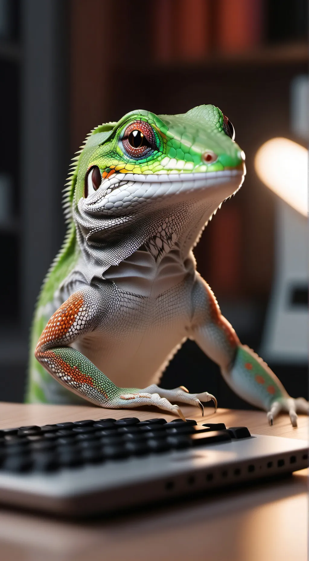 ai character: lagartinho fofinho background