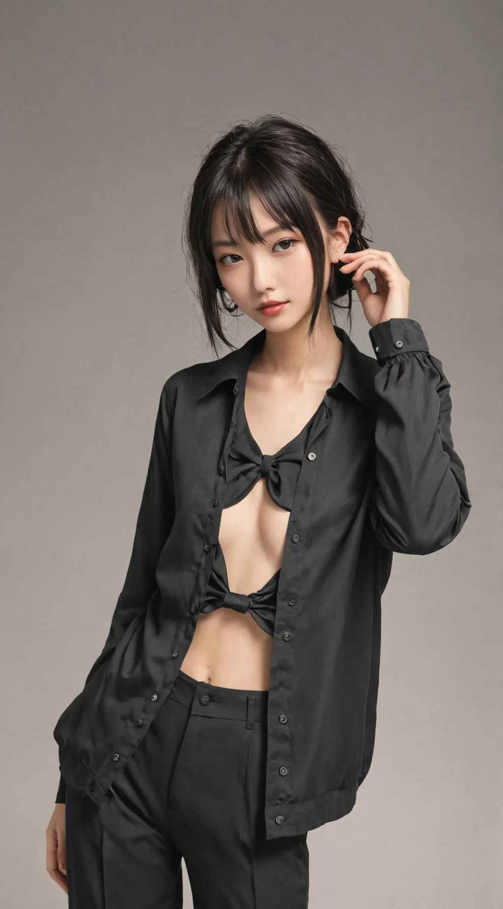 ai character: K-pop listening to background