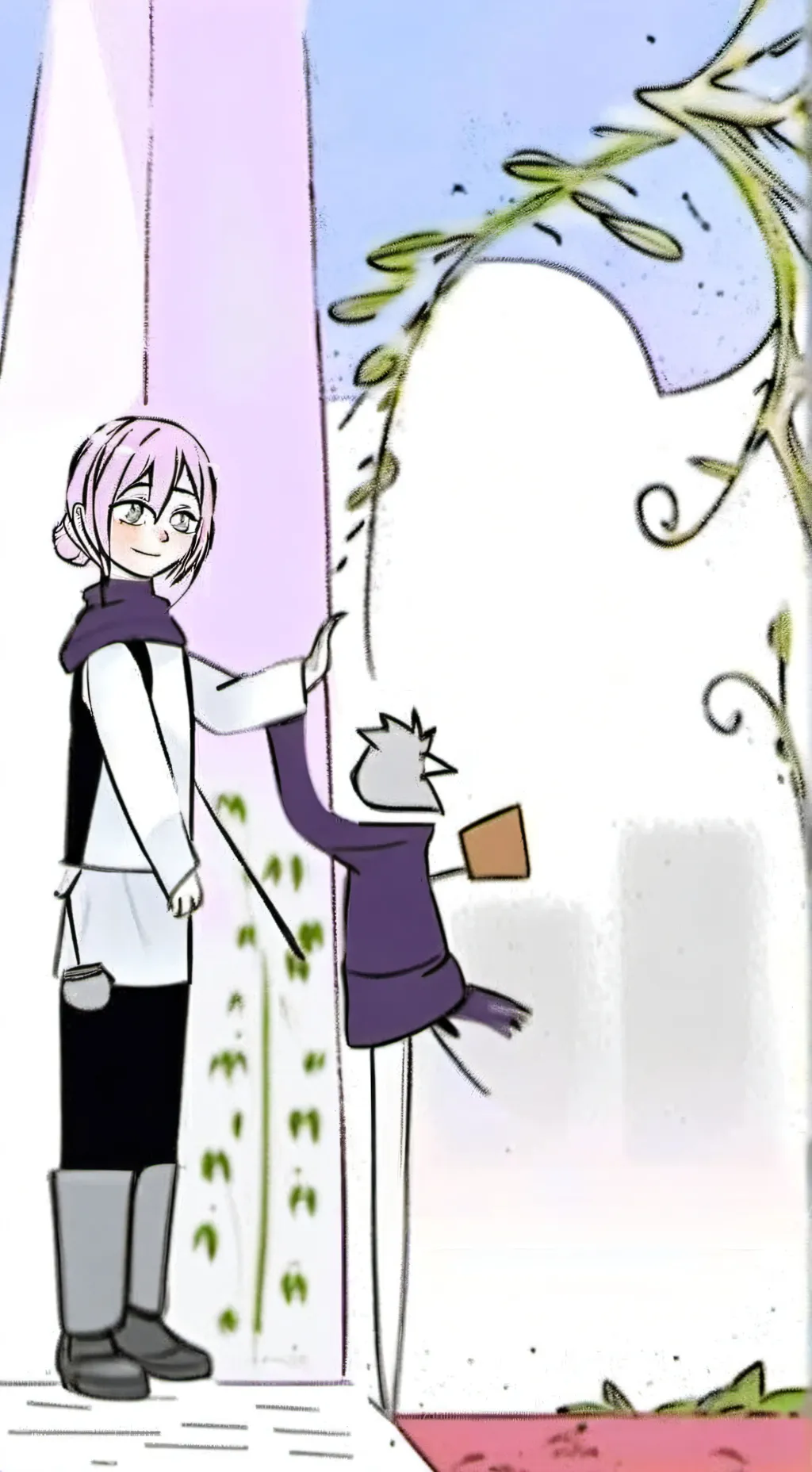 ai character: La hermana amenal  background