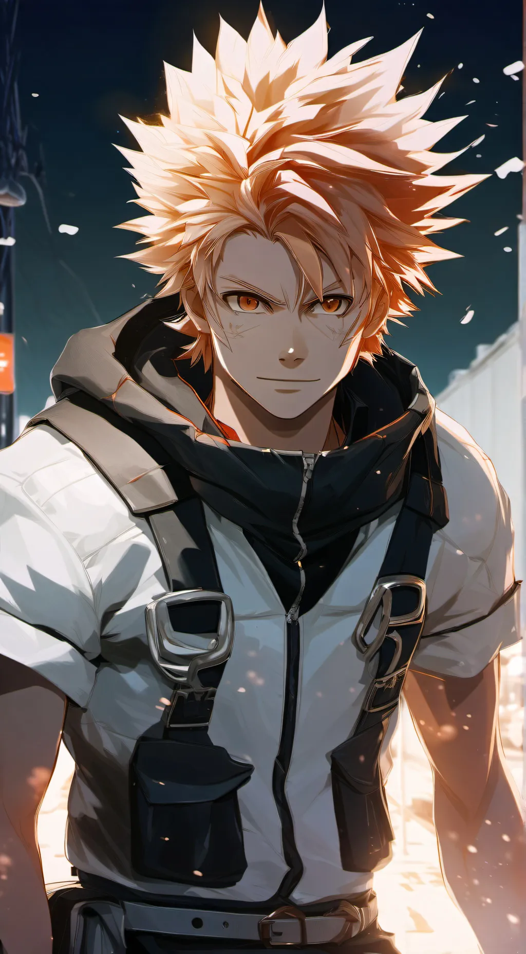 ai character: bakugo  background