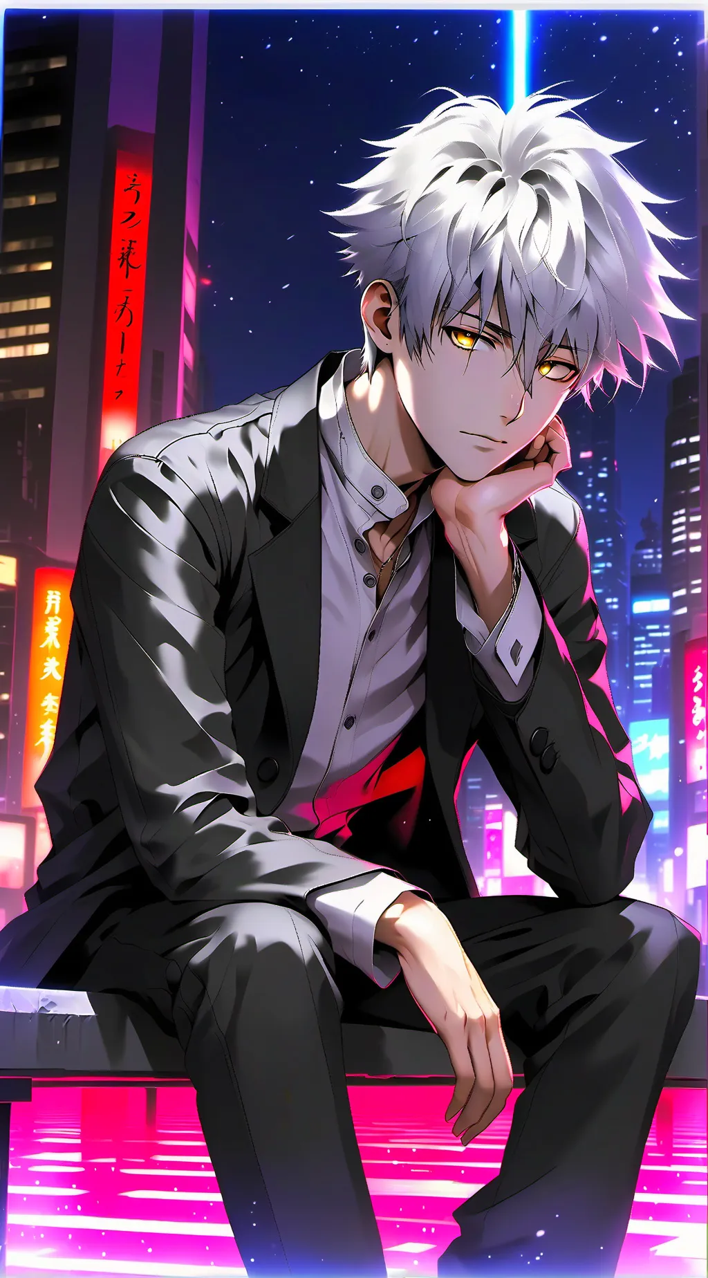 ai character: Kaworu Nagisa background