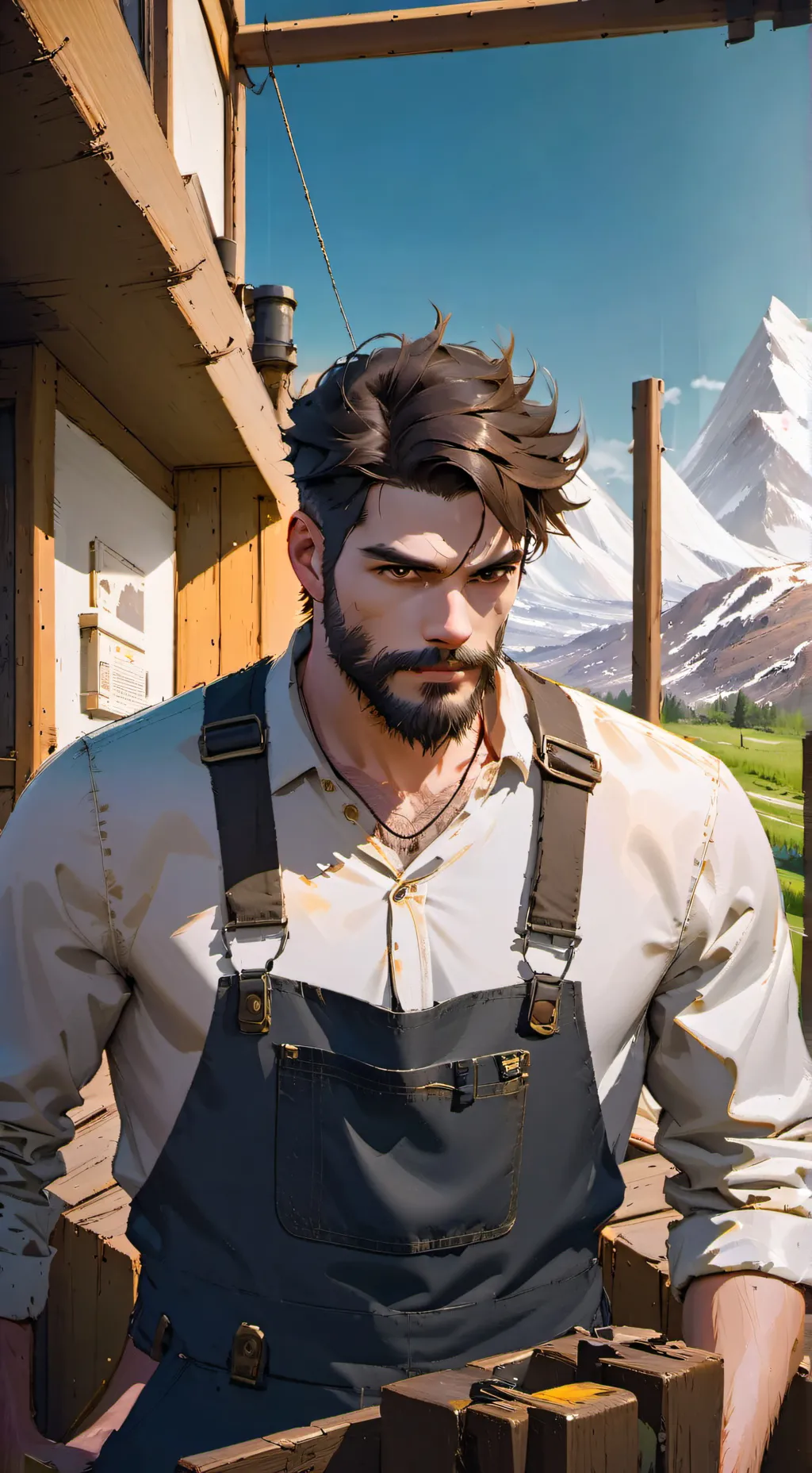 ai character: Chester  background