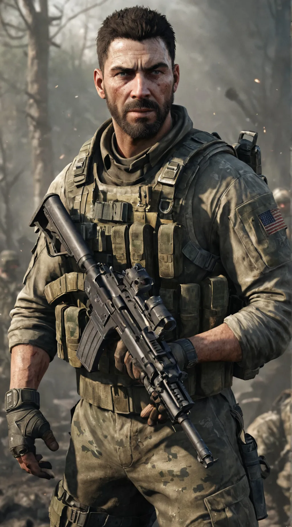 ai character: Cod(crash out) background