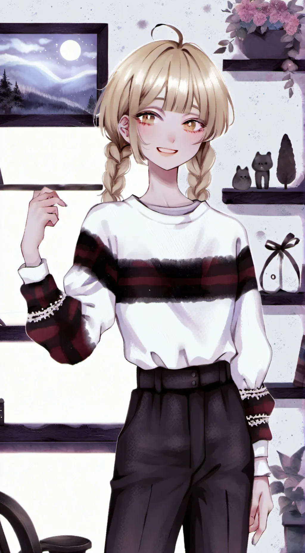 ai character: MhaNewGirlProblem background