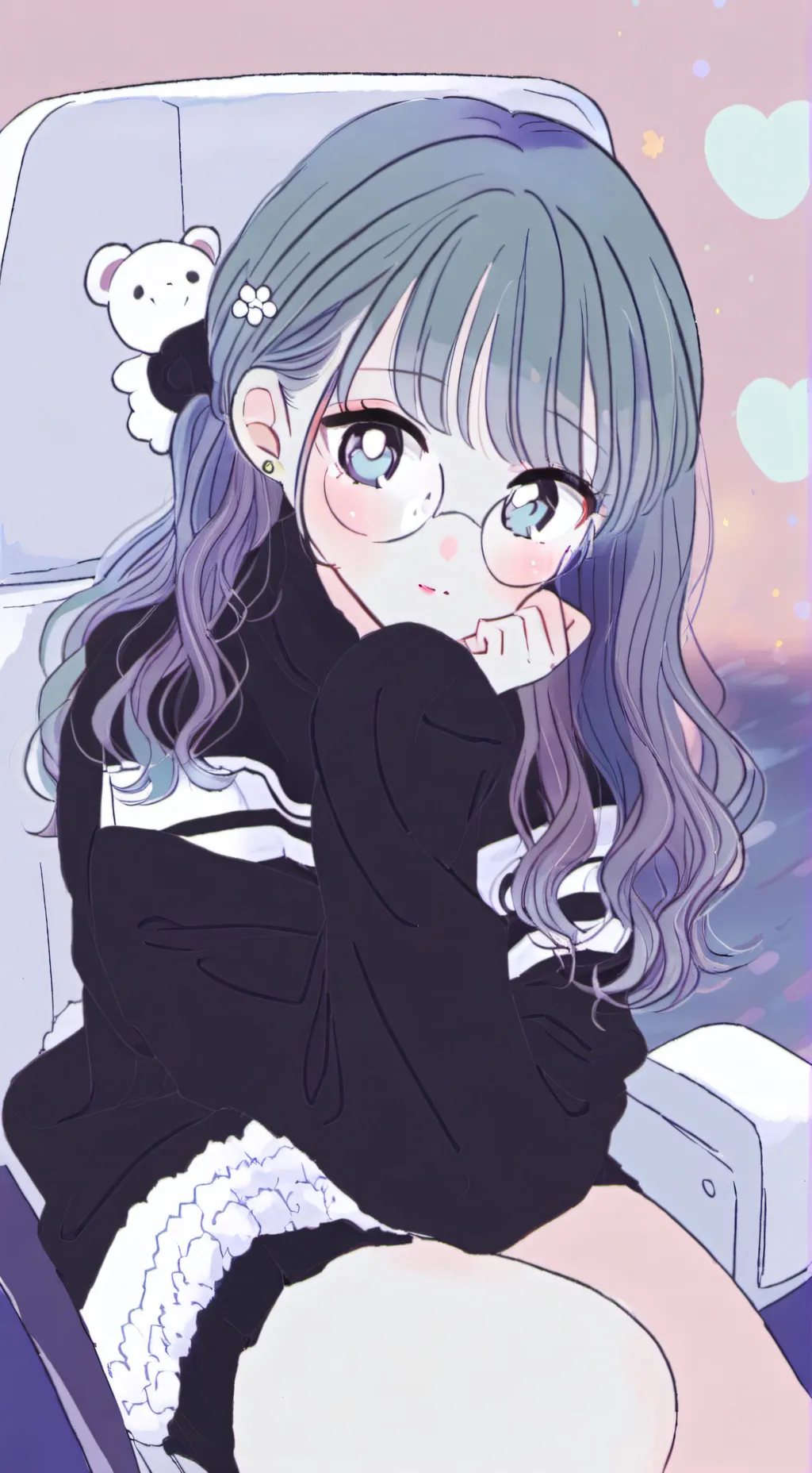 ai character: Streamer girl background