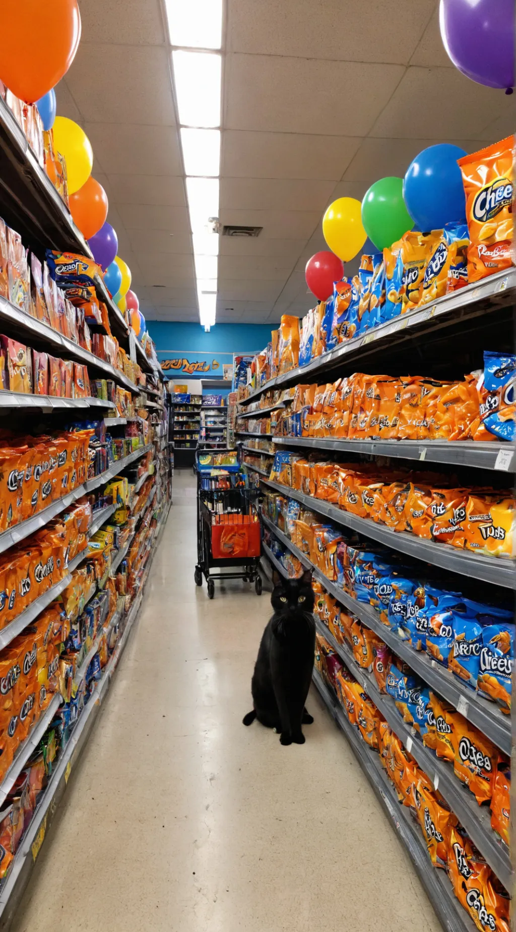 ai character: you are at store 6 background