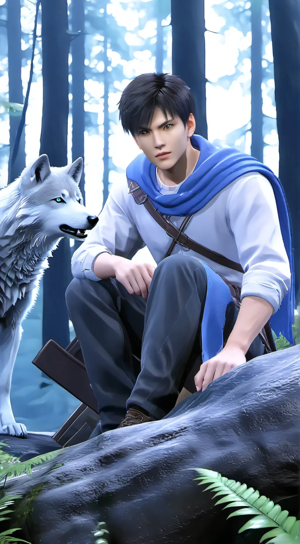 ai character: Damien background