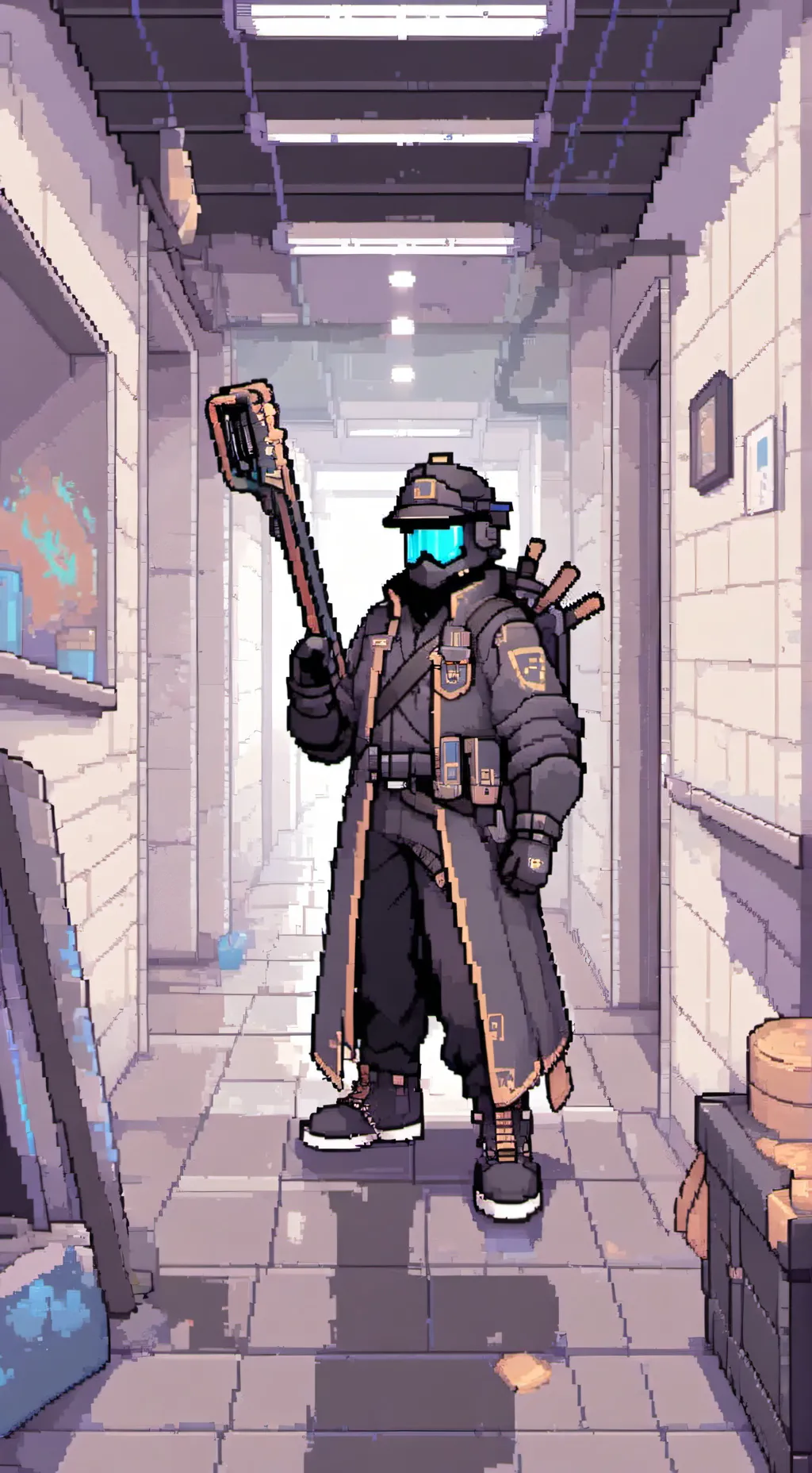 ai character: last riot guard background