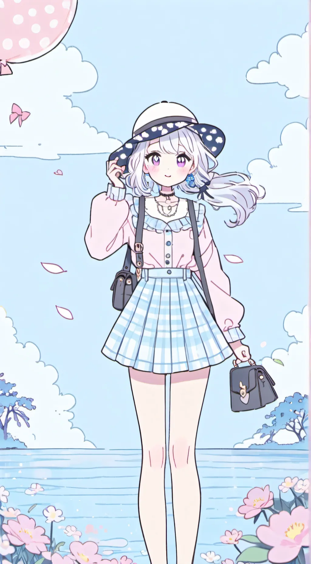 ai character: Run Away to wind background