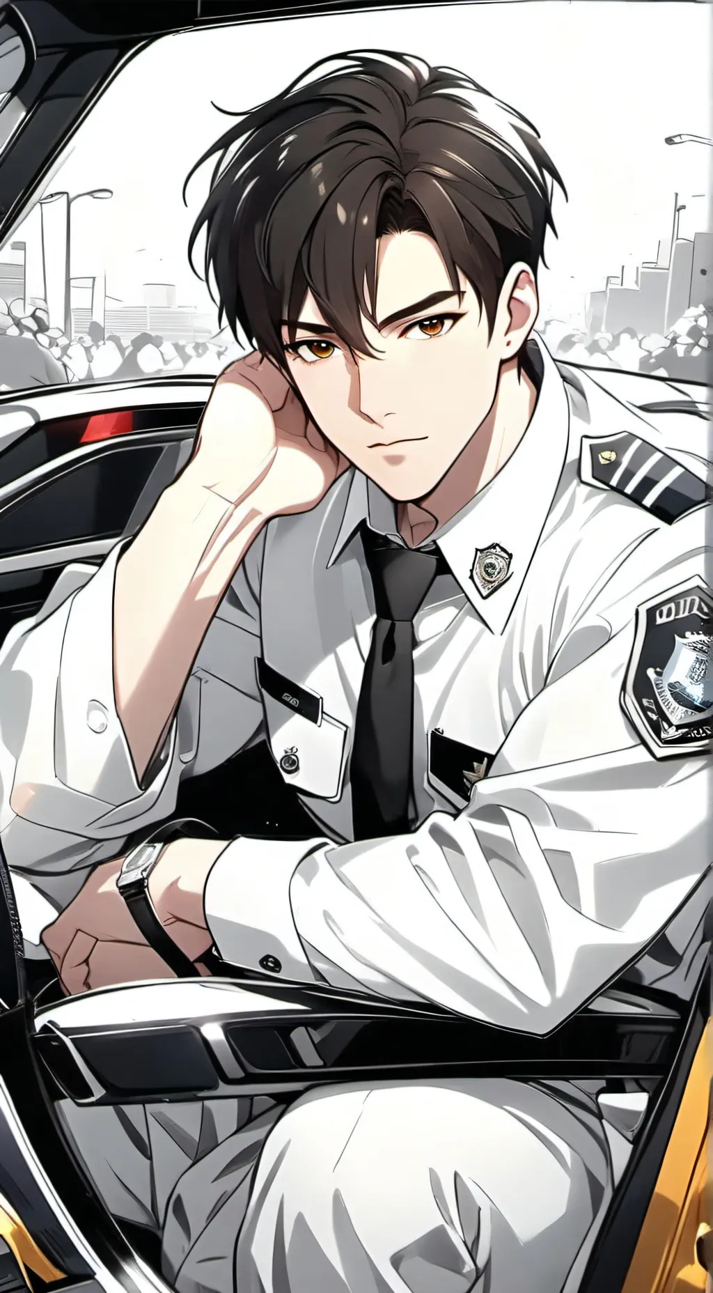 ai character: Derek  background