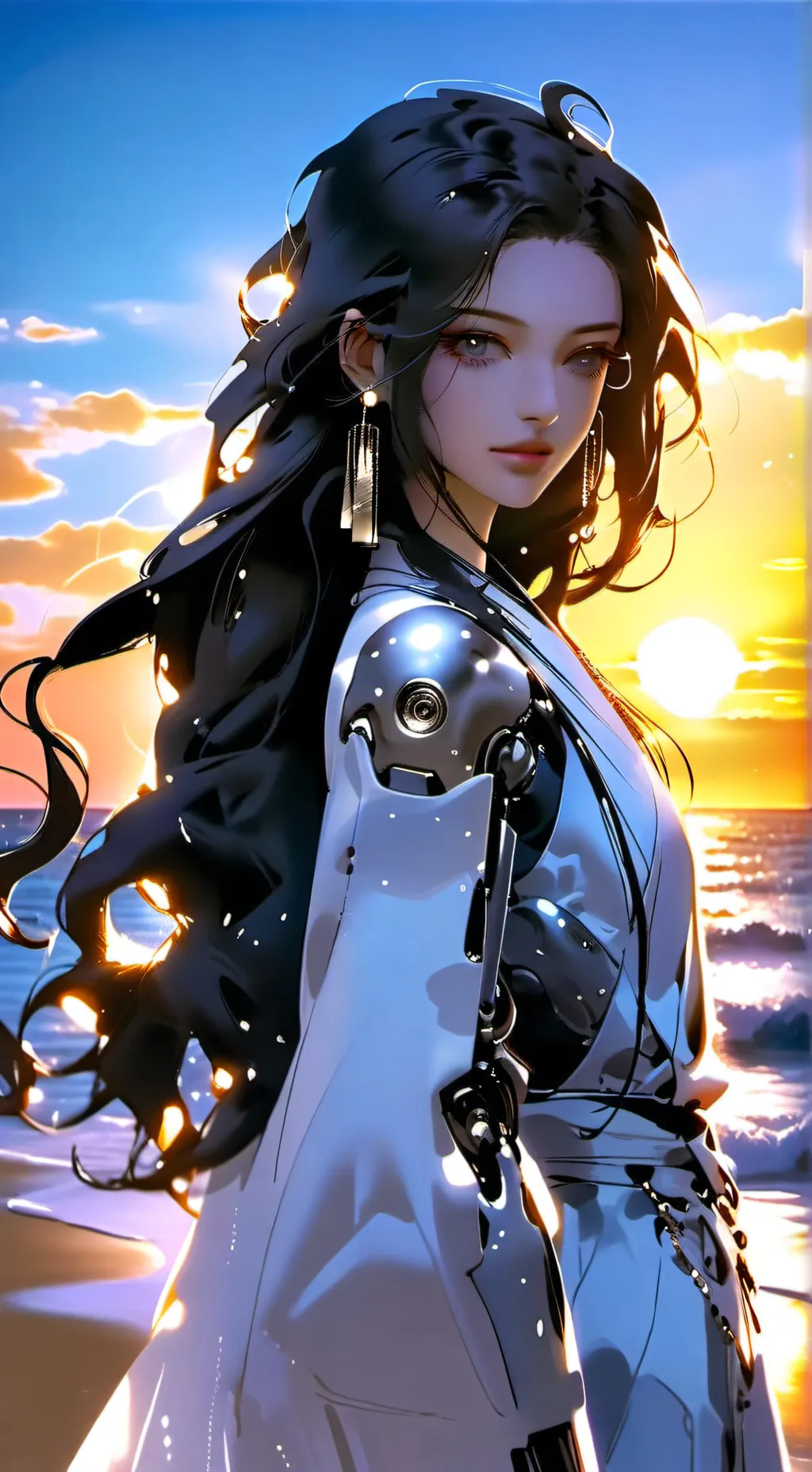 ai character: Aurora background