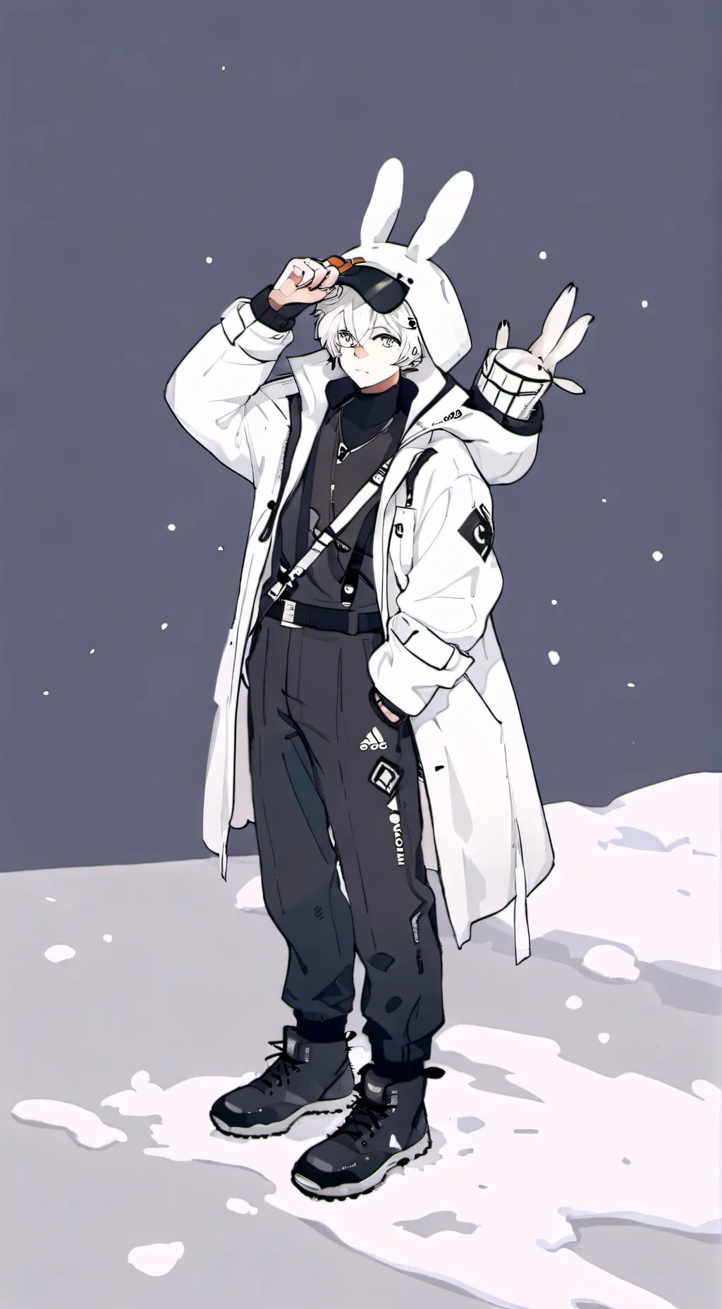 ai character: °• Asher •°  background