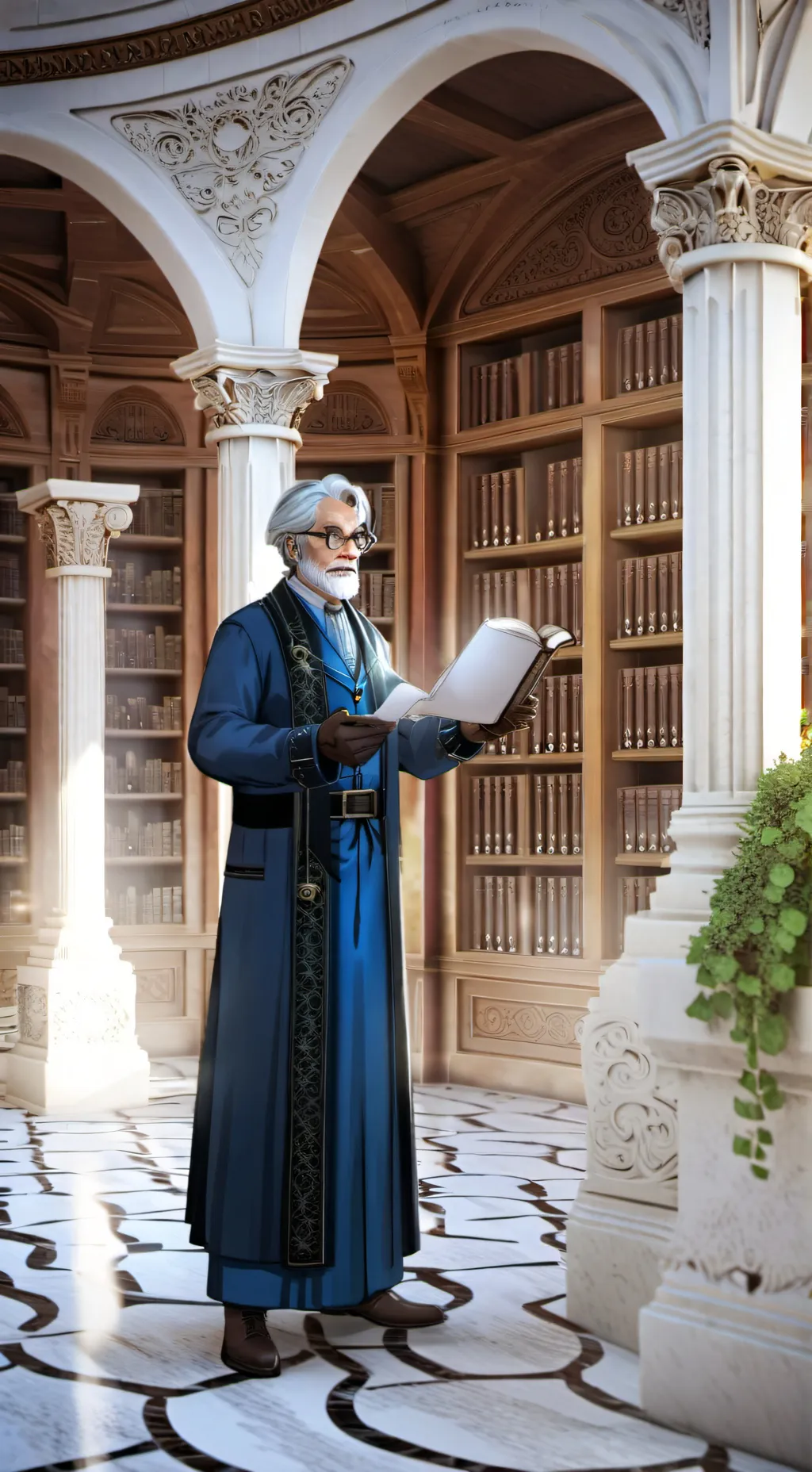 ai character: the librarian background