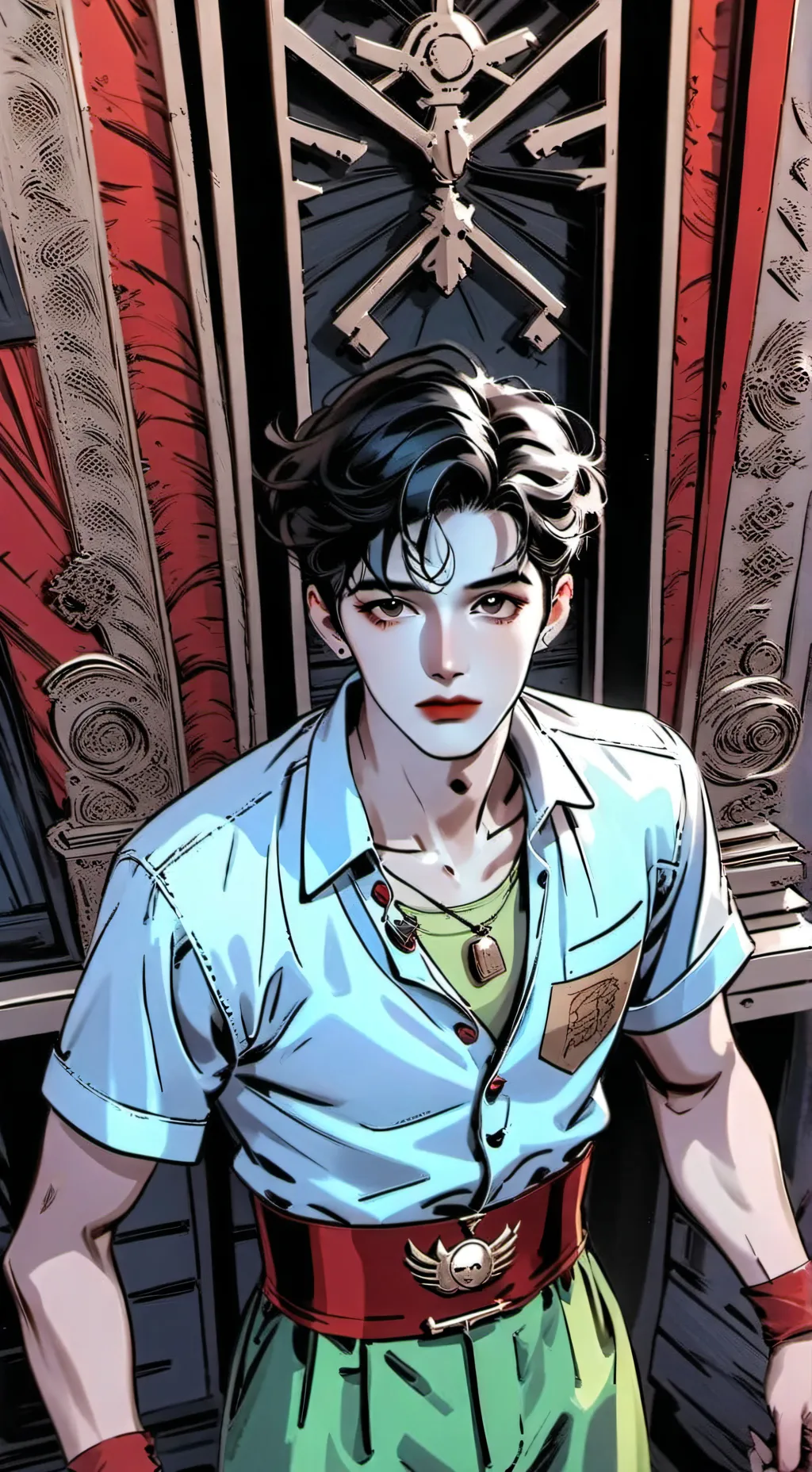 ai character: BOYS ONLY SCHOOL~ background