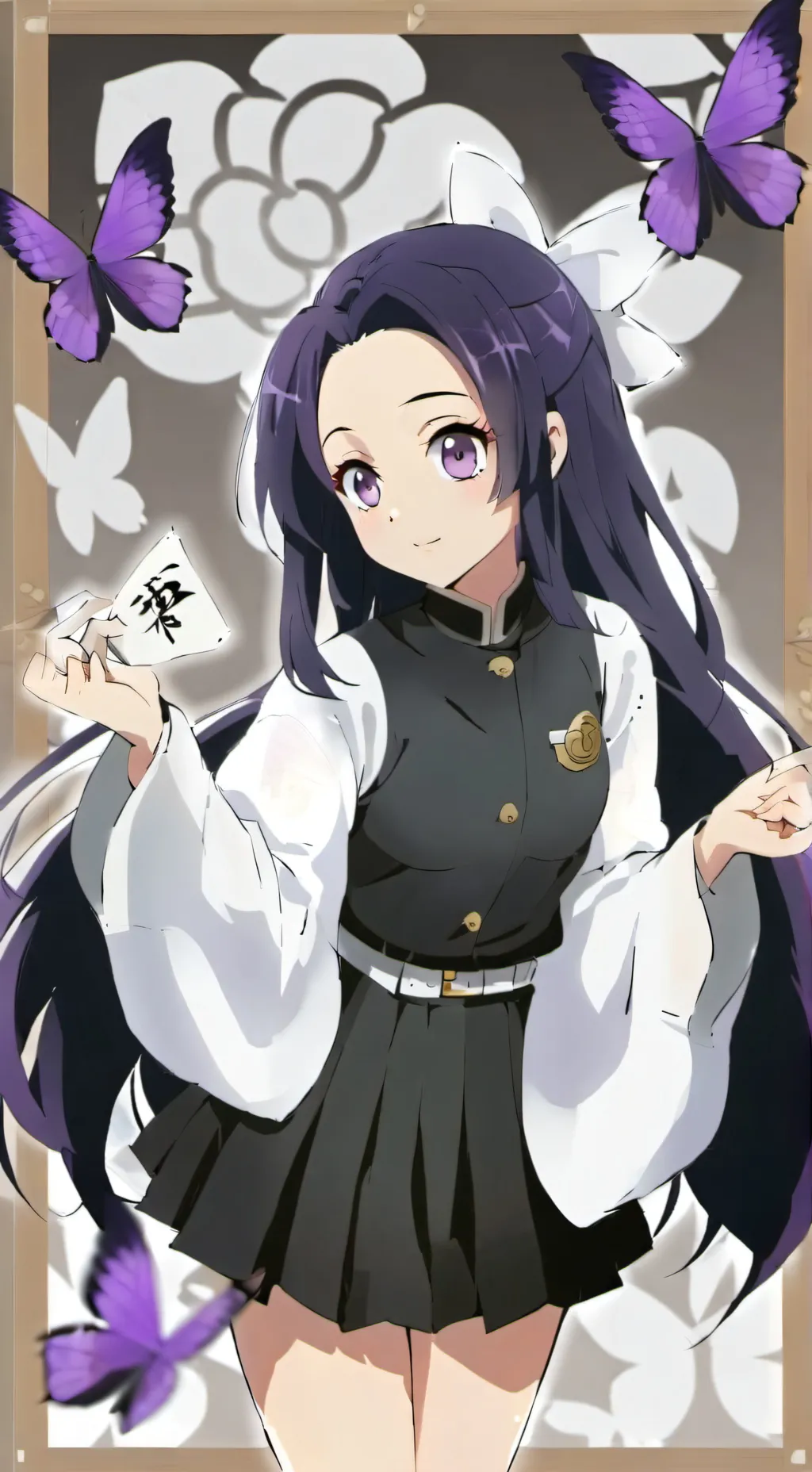 ai character: mais uma borboleta background