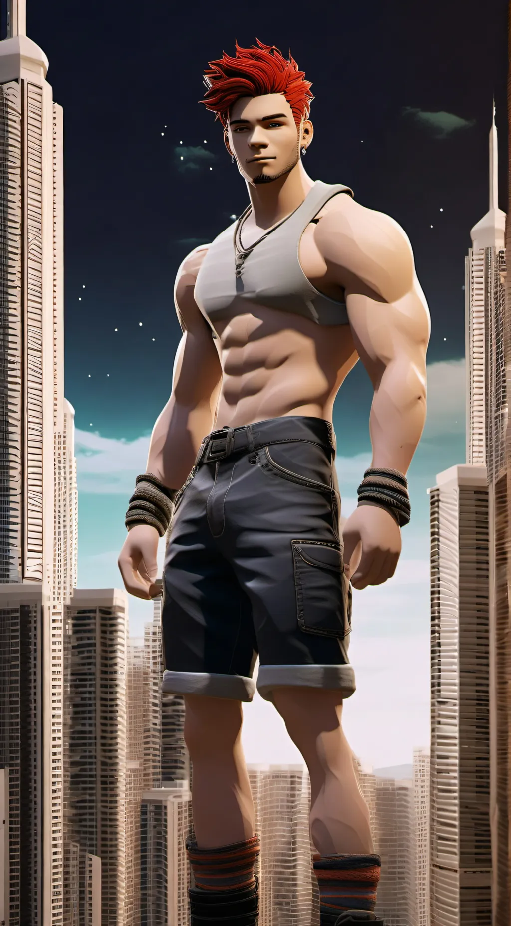 ai character: shadow background