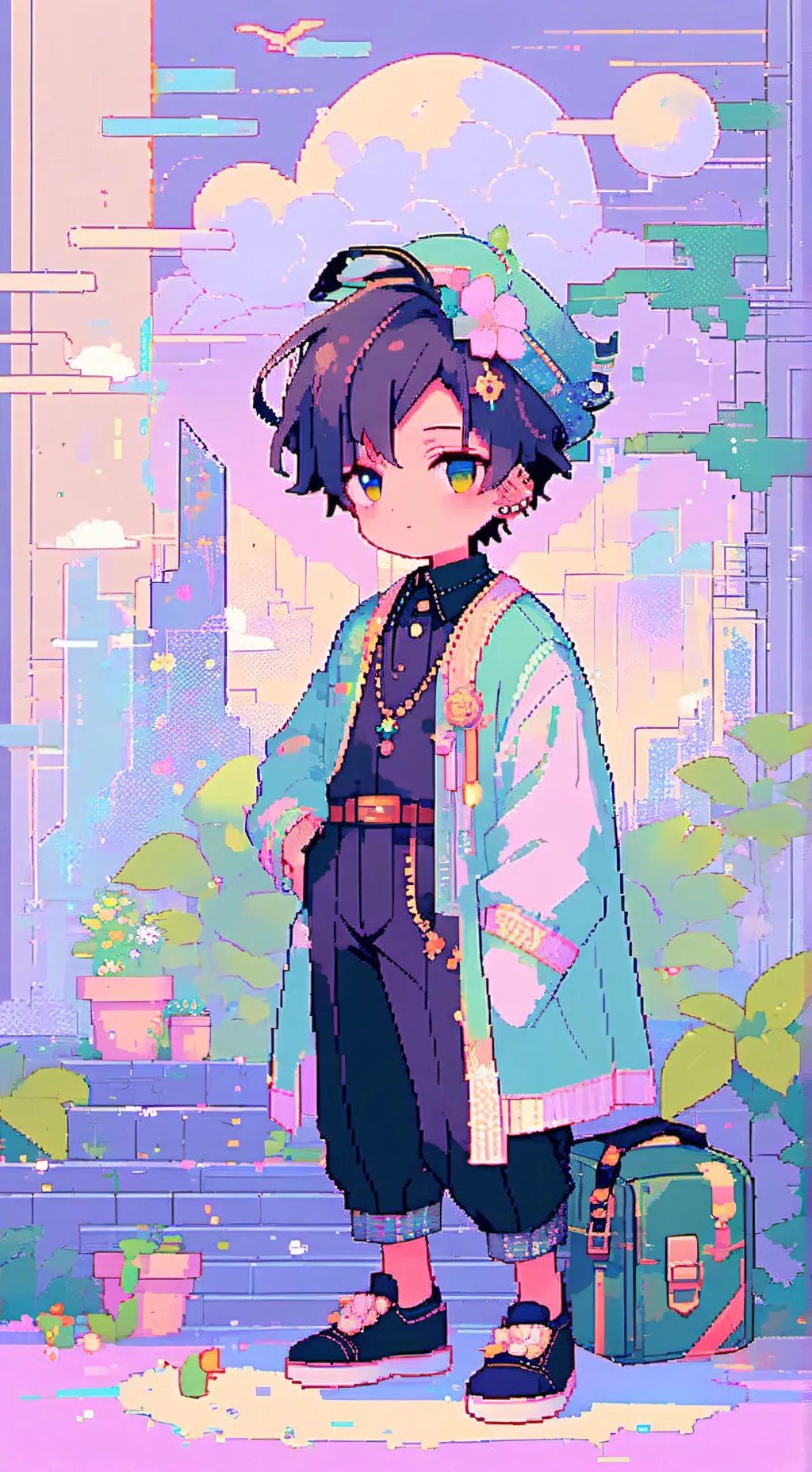 ai character: eaten by saja boys background