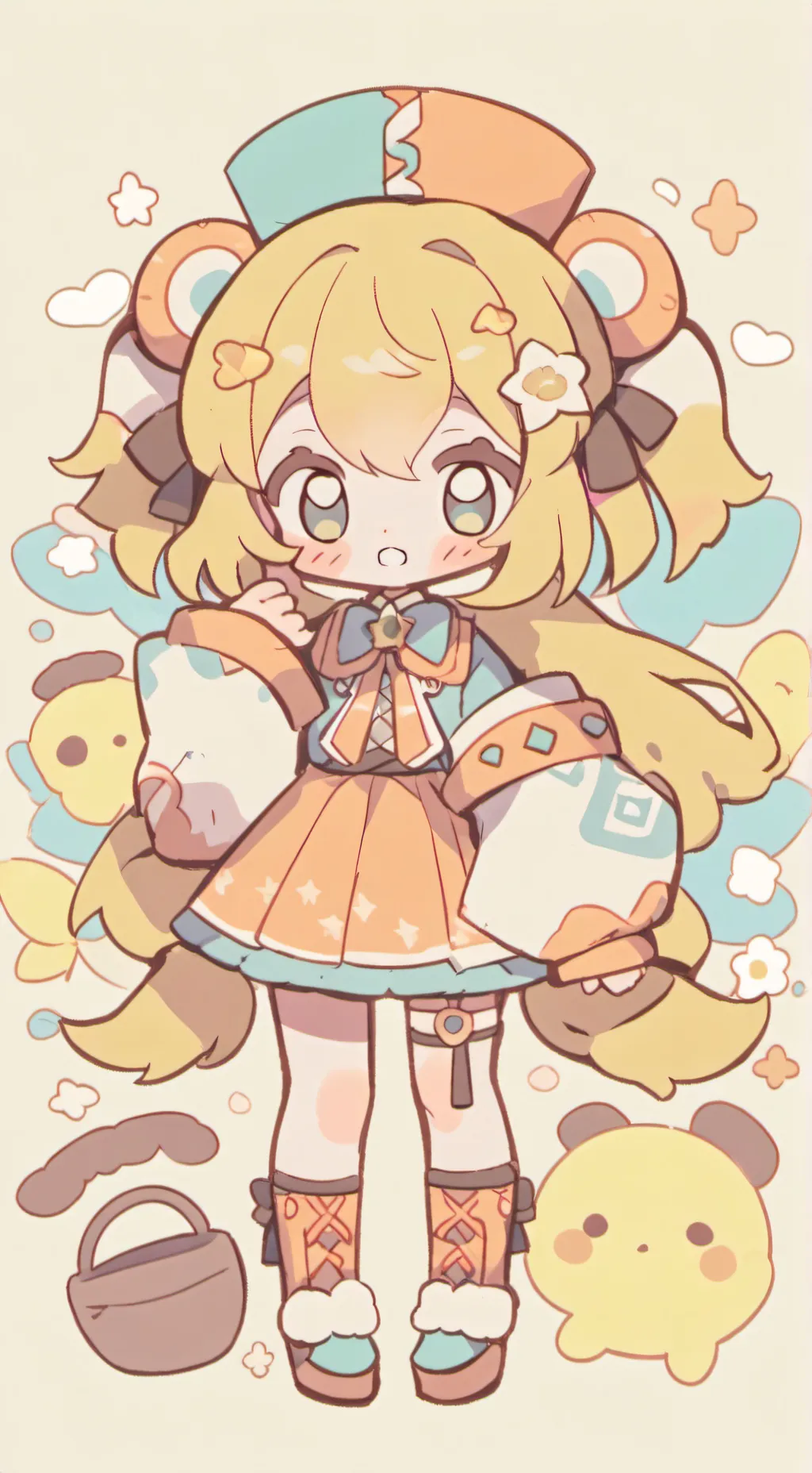 ai character: MHA Yumi-Yumo🍉 background