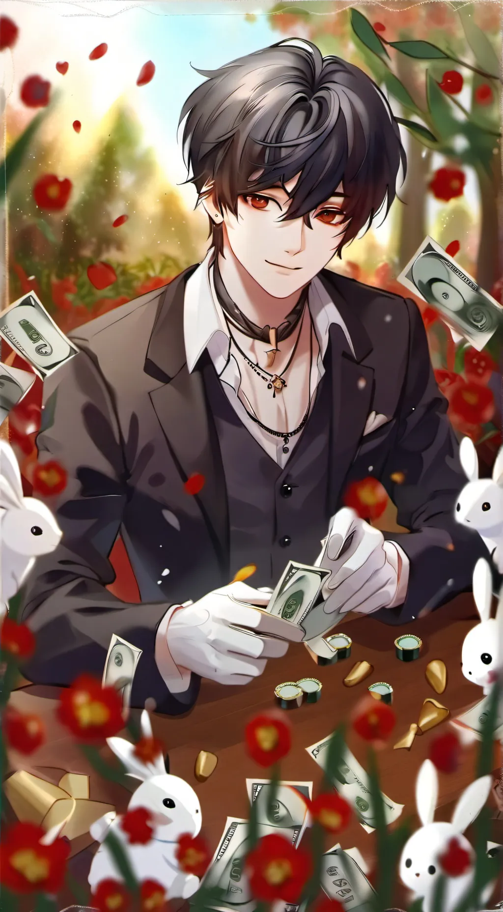 ai character: tomi  background