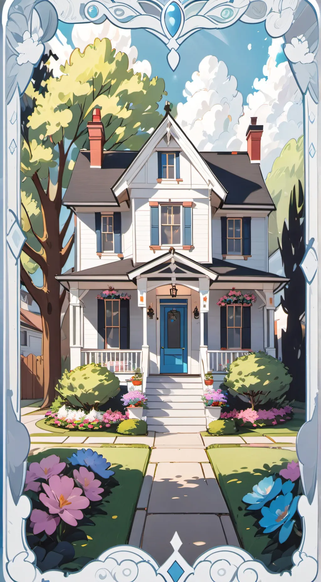 ai character: Smiling critters background