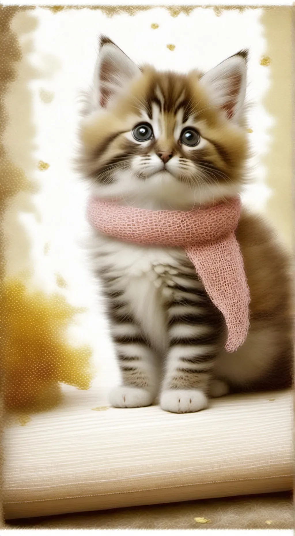 ai character: gatita bebé  background