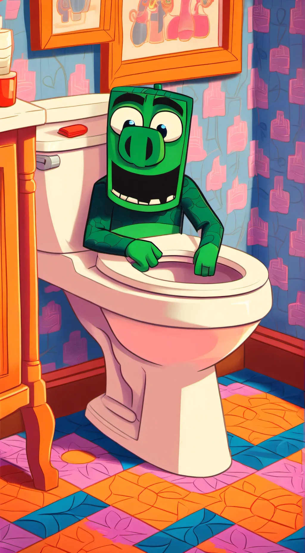 ai character: ejjfksksjdjd background