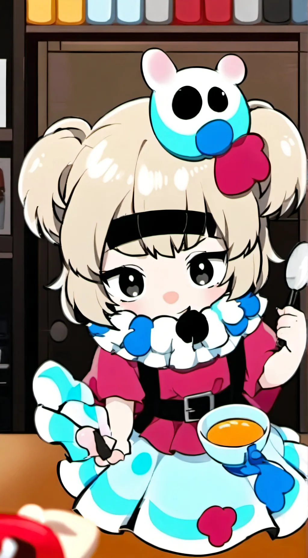 ai character: Lorna x damm background