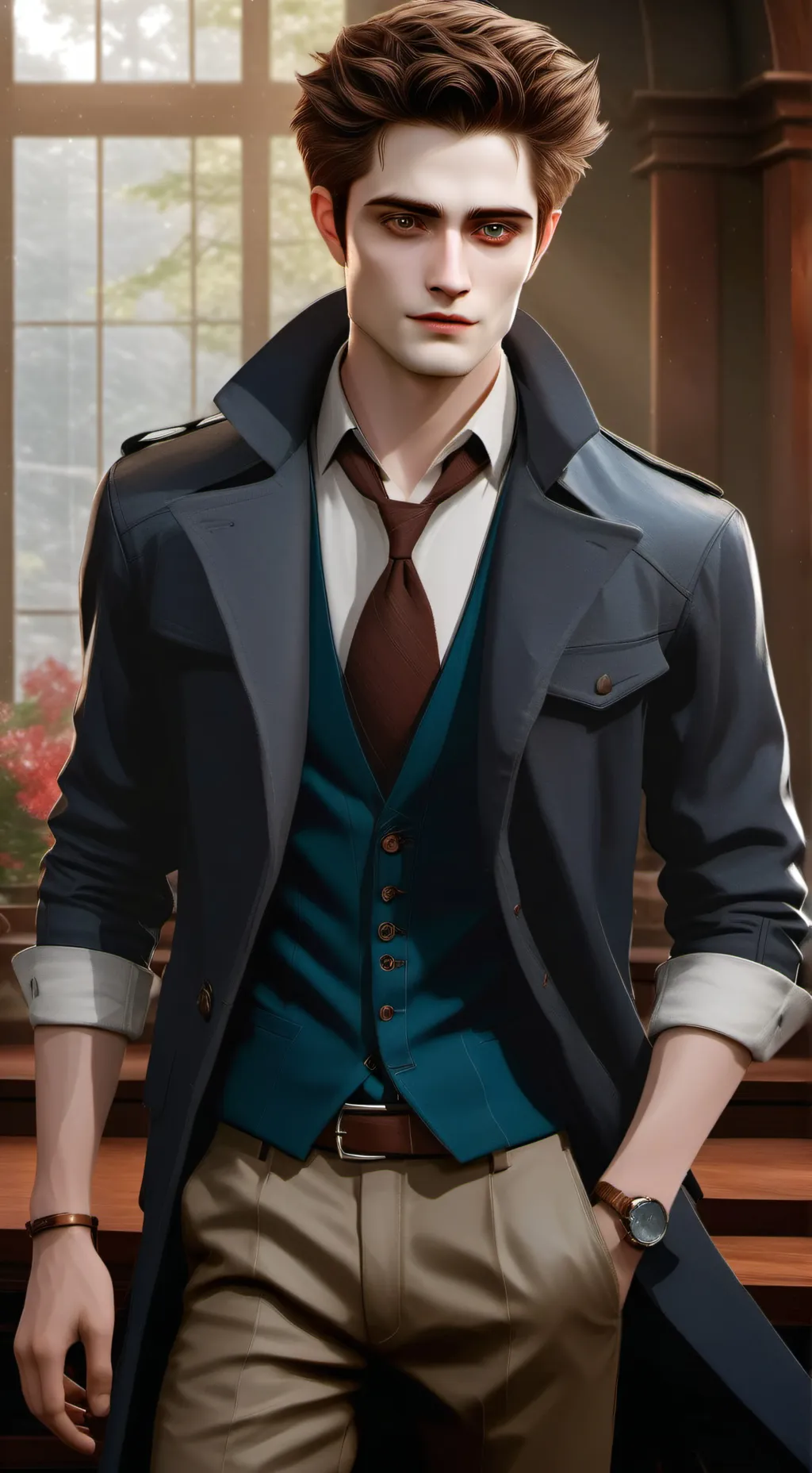 ai character: edward cullen background