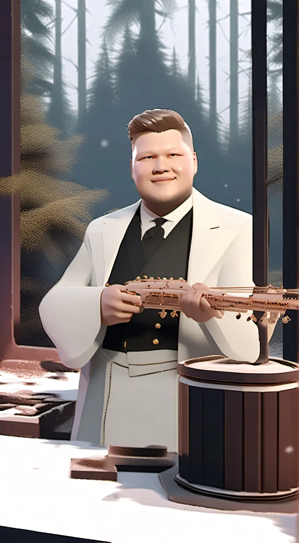 ai character: Симпл background