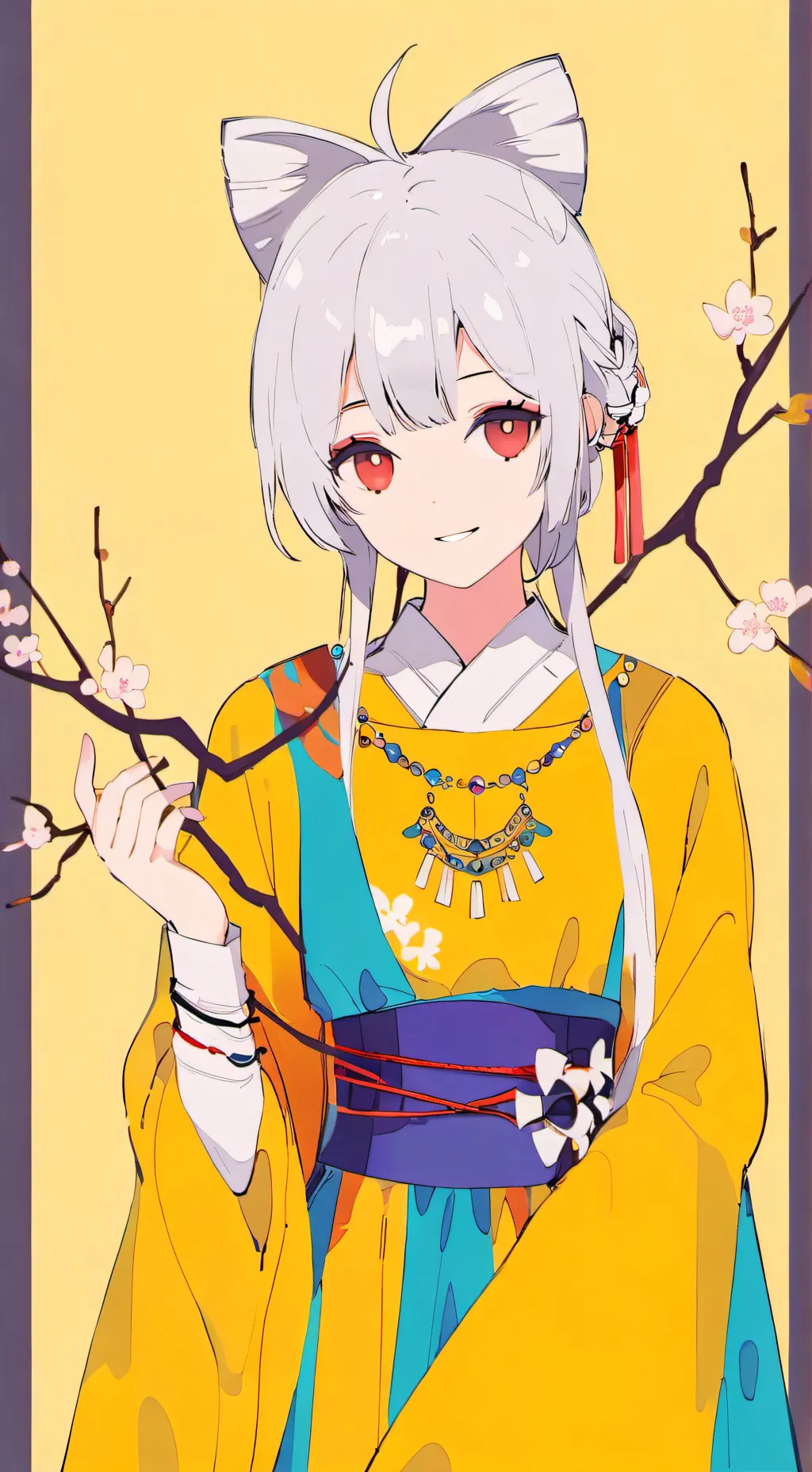 ai character: Sakura background