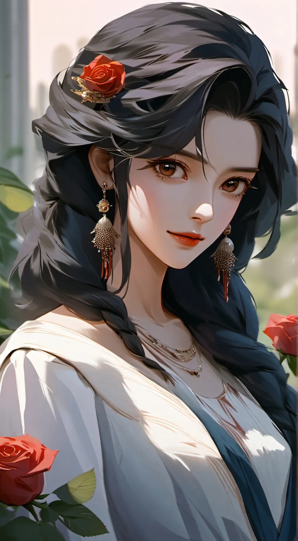 ai character: Manju cookie background