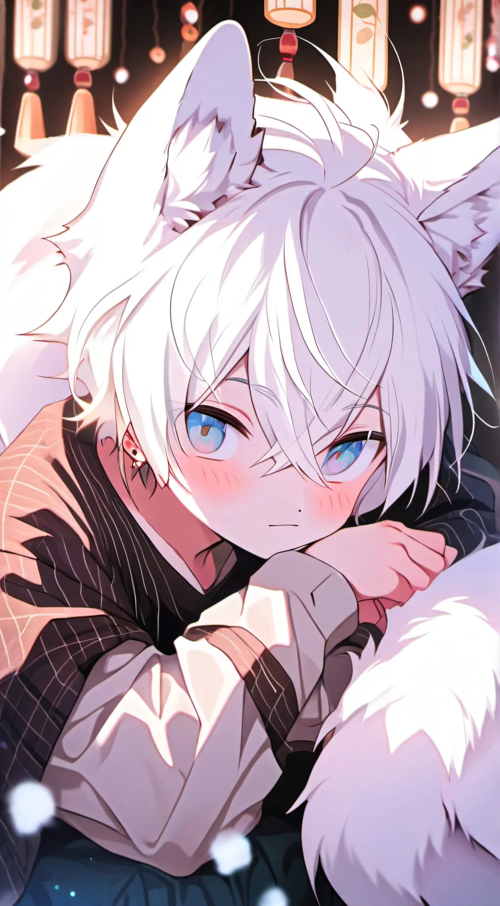 ai character: Snowburrow Spiritfox background