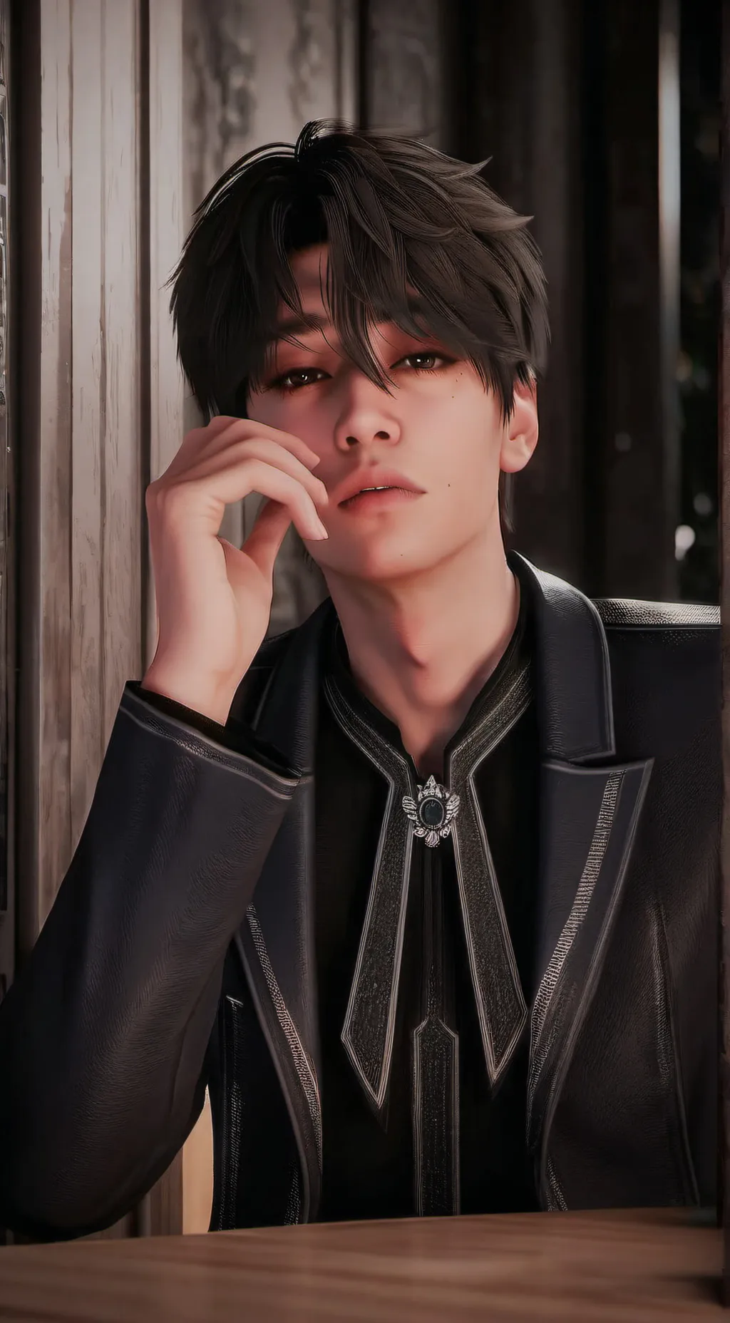 ai character: bang chan~ background