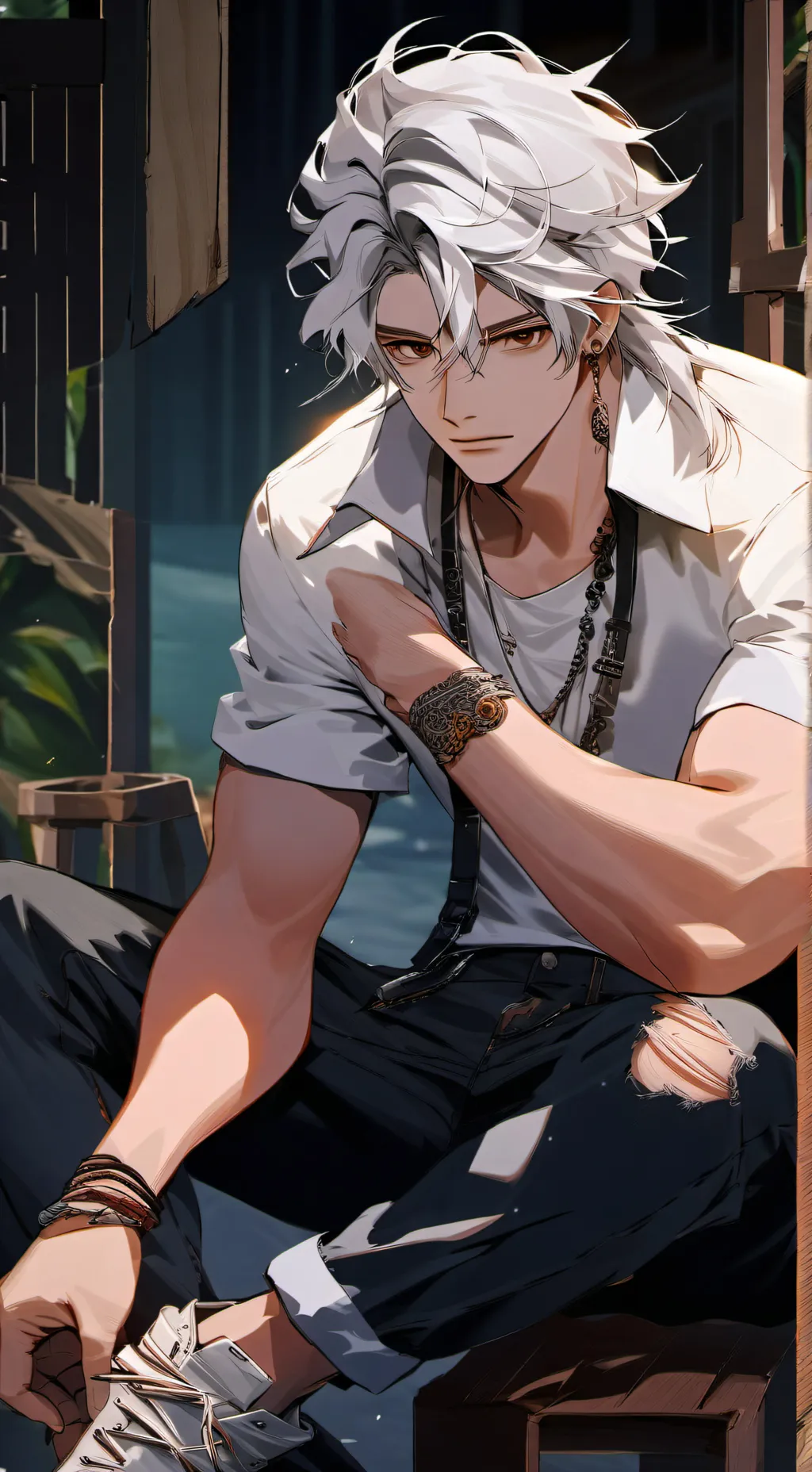 ai character: Leo background