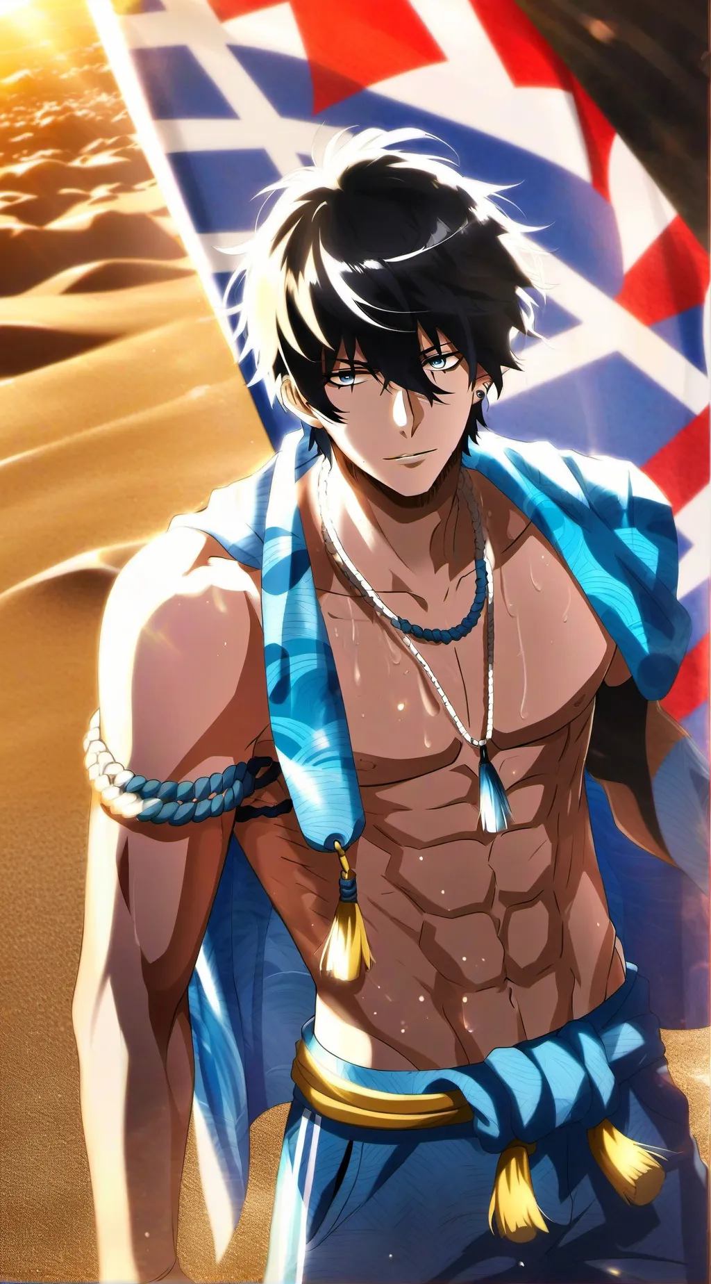 ai character: Larimar background