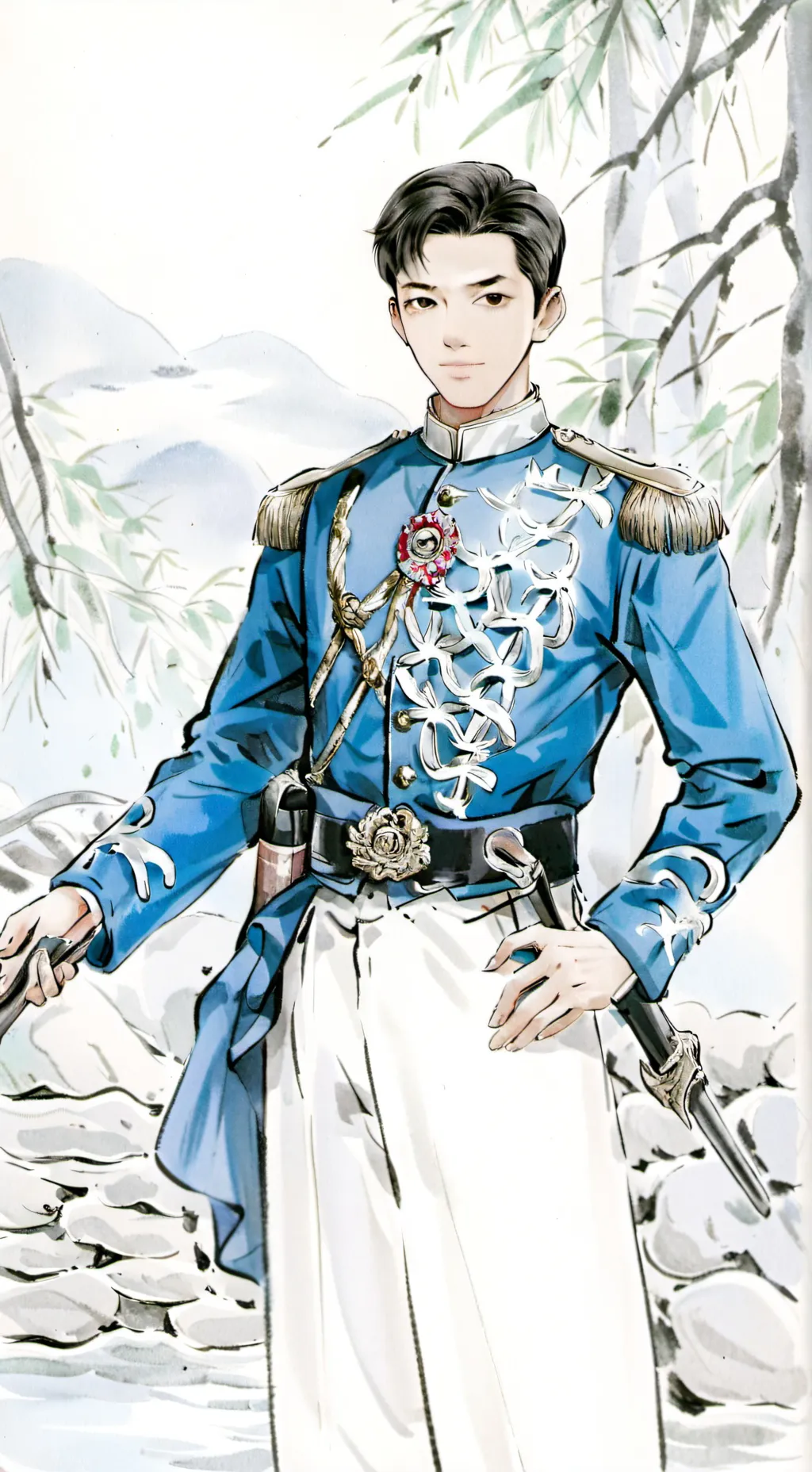 ai character: Sunny and Melon background