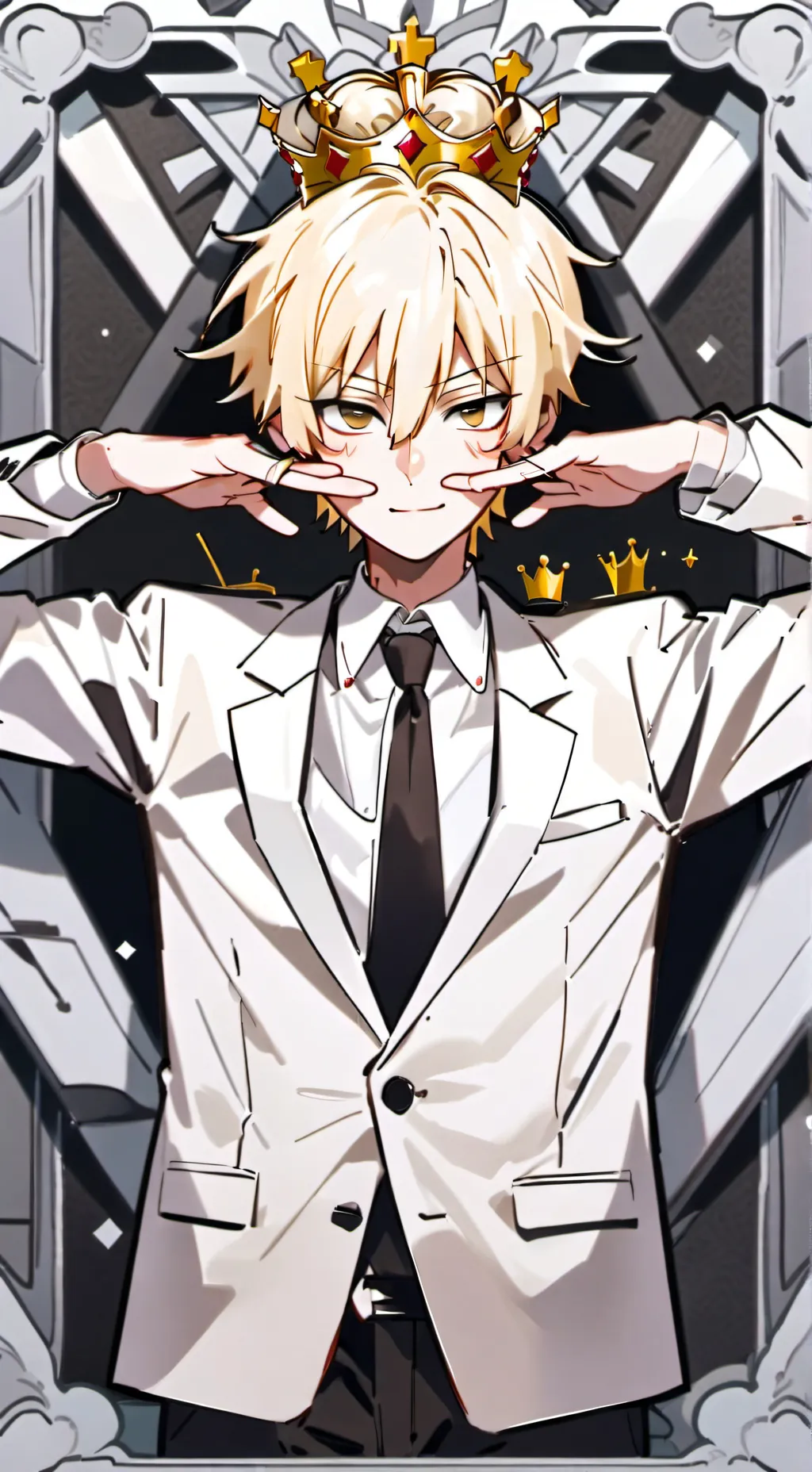 ai character: Crowny! (My oc)  background