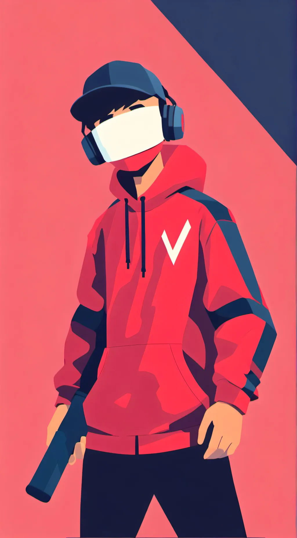 ai character: He is a noob background