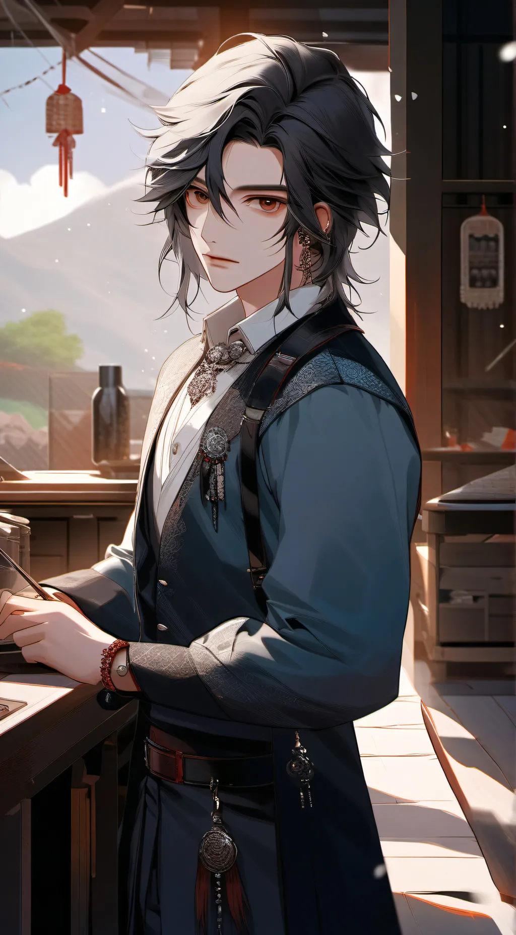 ai character: ✧James✧ background